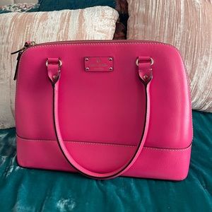 Hot pink Kate Spade shoulder bag.